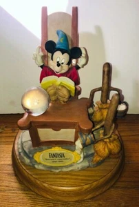 WALT DISNEYS FANTASIA MICKEY SORCERER 1990 50th ANNIVERSARY SCHMID LE MUSIC BOX - Picture 1 of 4