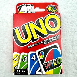 Uno Card Game With Customizable Wild Cards Mattel Brand New & Sealed - Picture 1 of 5