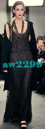 ABITO MAXI PASSERELLA CHANEL 98A VINTAGE ICONICO LOGO PIÙ RICERCATO 38 40 36 INCONTAMINATO