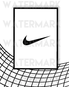 Poster Hypebeast, stampa formato A4, sneaker art. Stampa digitale, logo Nike classico - Foto 1 di 1