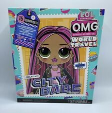 2021 LOL Surprise OMG World Travel CITY BABE Fashion Doll Includes 15 Surprises