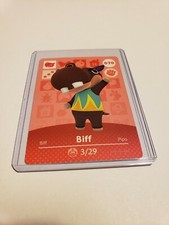 Biff  # 070 Animal Crossing Amiibo Card AUTHENTIC Series 1 NEW NEVER SCANNED!