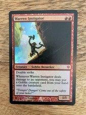 Foil Warren Instigator NM Zendikar Multiple Available Goblins Fast Ship!