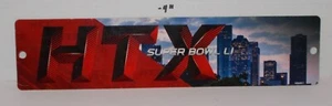 Rico Industries NFL Super Bowl 51 LI 16" Plastic Street Sign Decor Houston Texan - Picture 1 of 4