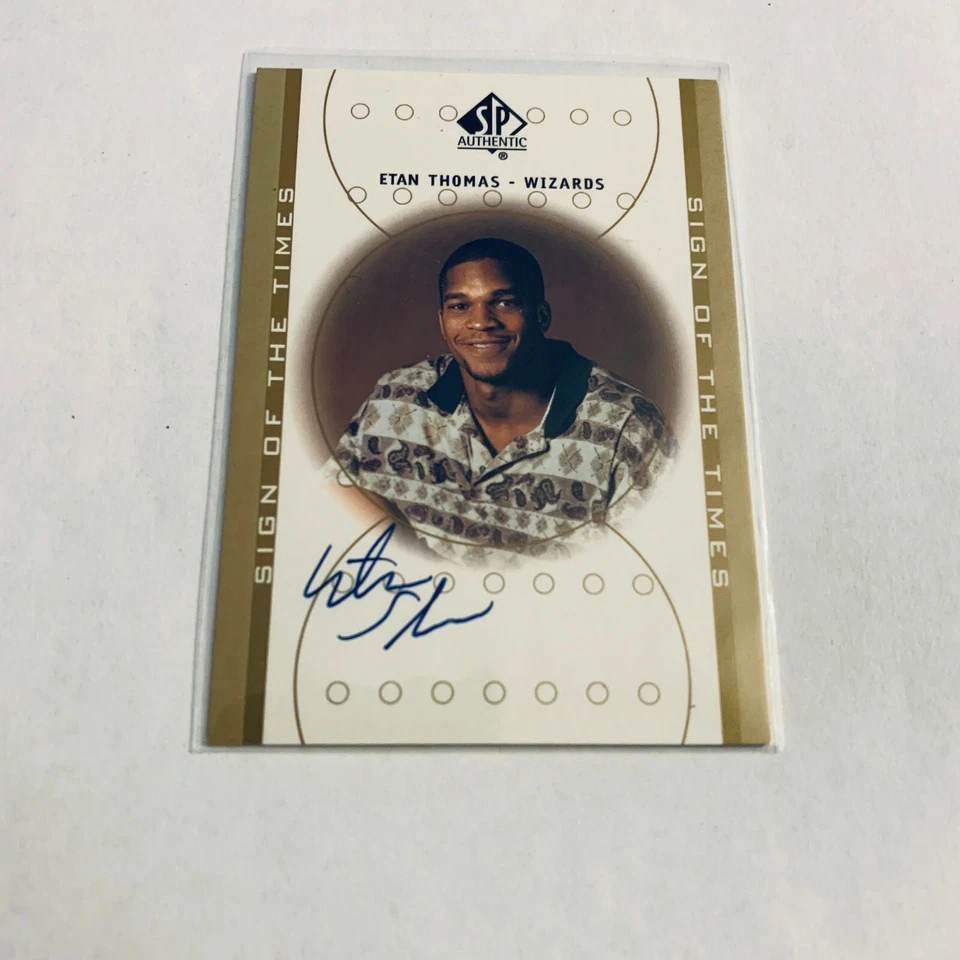 F93712  2000-01 SP Authentic Sign of the Times AUTO Etan Thomas Dallas Mavericks - Image 1 of 1