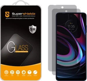 (2 Pack) (Privacy) Anti Spy Screen Protector Designed for Motorola Edge (2021) / - Picture 1 of 5