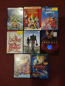 Movies DVD Lot X8 Used Iron Man The Blind Side Jimmy Neutron Shrek The Third - Picture 1 of 2