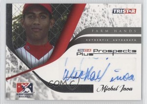 2008 TRISTAR Prospects Plus Farm Hands Authentic Auto Michael Ynoa #FH-MI Auto