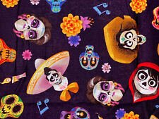 HALLOWEEN COCO AND FRIENDS DISNEY COTTON FABRIC CRAFTS QUILT FREE SHIPPING