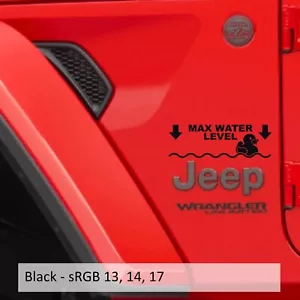 Max Maximum Water Level Vinyl Decal Set (Pair) - Foto 1 di 8