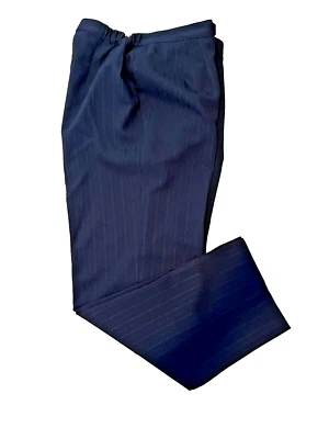 Pantalones de vestir Erika talla 12 negros a rayas Foto 1 de 4