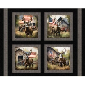 Bucks & Barns Pillow Panel Cotton Fabric - Picture 1 of 2