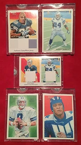 Lote trasero en blanco Topps National Chicle 2009 Romo Aikman Ware Barber Jones todo 1/1 - Imagen 1 de 1