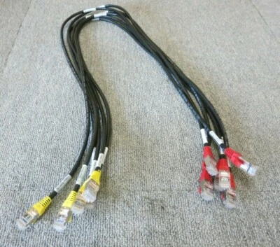 Job Lot 6 x IBM EMC 45W9370 M10A2-M9A1 RJ45 To RJ45 Ethernet Patch Cable 35" - Image 1 of 4