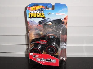 HOT WHEELS 2022 MONSTER TRUCKS RACING BLACK WIDOW EXHAUST 4/5 DIECAST - Picture 1 of 4