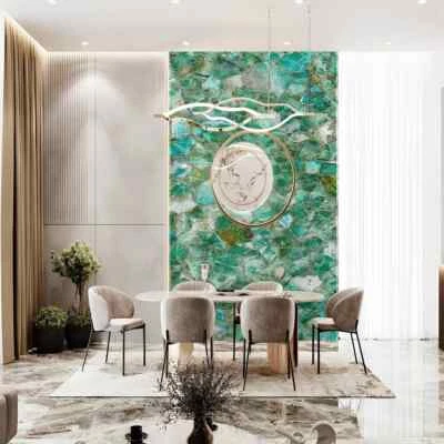 Luxury wall panel slabs/ Agate Coffee Table - Natural Geode Stone Table - Image 1 of 4