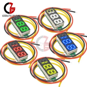 10PCS Mini DC0-100V 0.28Inch 3-Digital Voltmeter LED Voltage Panel Meter 3 Wire - Picture 1 of 17