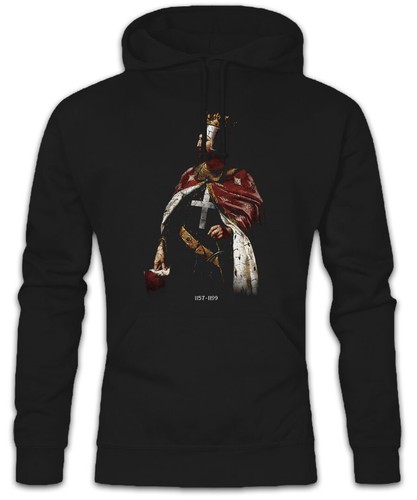 LOEWE Felpa con cappuccio Riccardo I Re Inghilterra Gran Bretagna Cuore di Leone