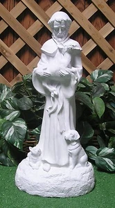 8051 St. Francis Deer Dog Cat Rabbit Latex Fiberglass Production Mold Concrete - Bild 1 von 4
