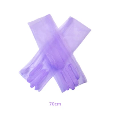 Sexy Guantes de Encaje Delgados Largos Novia Boda Fiesta Brazo Codo Baile de graduación Mitones de Conducción Foto 1 de 4