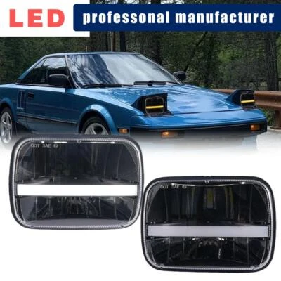 5x7" 7x6" LED Headlight Hi-low For 1985-1995 Toyota MR2/1982-1993 Toyota Celica - image 1 of 4