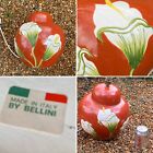 ??Vintage Bellini Mid Century Italian Pottery Large Lamp Base Cala Lily Design