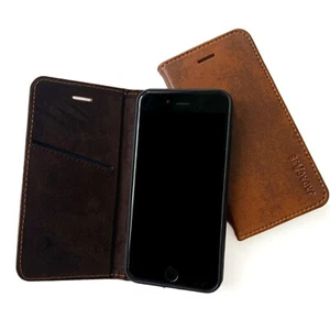 Leder Schutzhülle Apple iPhone 7 / 8 / SE2020 Smartphone Tasche Cover Handy Case - Picture 1 of 12