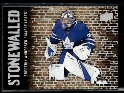 2018-19 Upper Deck Stonewalled Frederik Andersen #SW-18 - Image 1 of 2