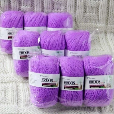 Sale 9SkeinsX50gr LACE Soft Crochet Acrylic Wool Cashmere hand knitting Yarn 23 - Image 1 of 4