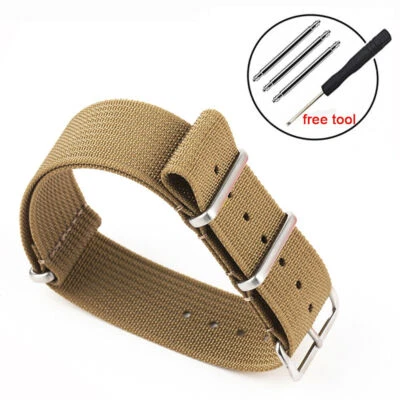 海贼王尼龙表带军用风格 20 毫米 22 毫米通用运动腕带 — 第 1/4 张图片