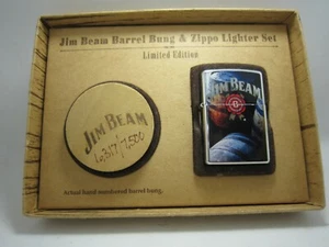 Vintage Zippo Jim Beam Barile & Turacciolo Edizione Limitata Zippo - Picture 1 of 11