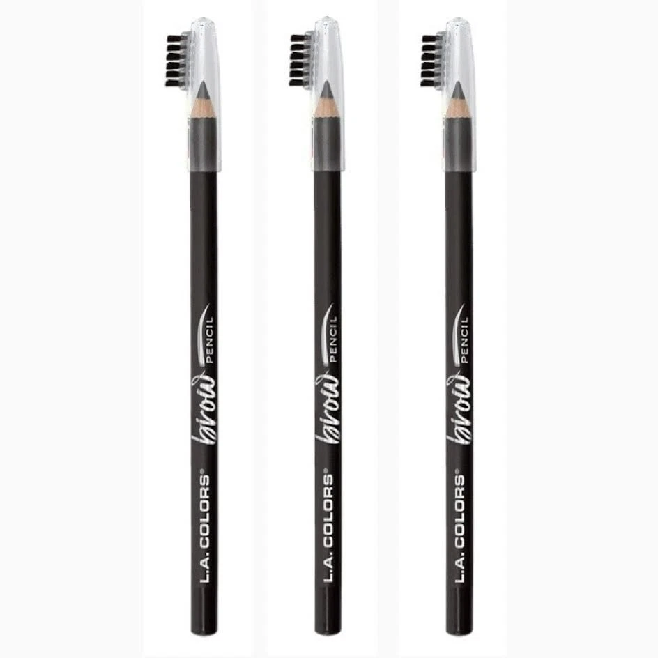 LA Colors眉笔柔软黑色CBP398 - 3包 — 第 1/1 张图片
