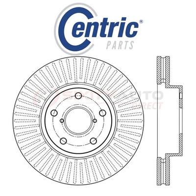 Centric C-TEK Disc Brake Rotor for 2015-2017 Subaru Outback 2.5L H4 - Kit df - Imagem 1 de 4