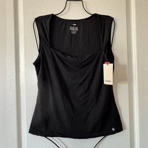 Popilush Square Neck Shapewear Tank Top Square Neck Sleeveless Black XL NWT - Picture 1 of 8