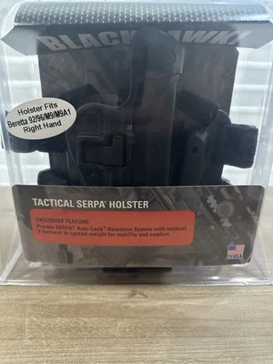 BlackHawk Tactical Holster SERPA Beretta 92/96/M9 Combo Kit Tan RIGHT NEW - Image 1 of 4