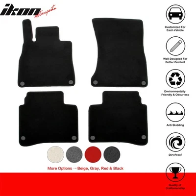 Fits 14-20 Benz S-Class W222 Sedan Anti-Slip Floor Mats Carpets Nylon 4PCS Black Foto 1 de 4
