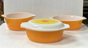 (1) Pyrex Sunflower Daisy 1.5 Qt. Casserole Lid #043 (1) Without Lid (1) 474 1.5 - Picture 1 of 18