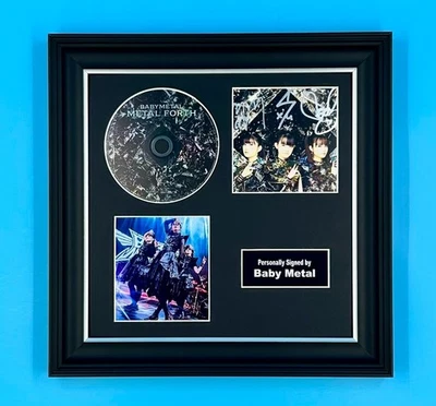 Babymetal Signed Photo & CD Framed & COA Music Autograph Auto Metal Forth Poster - Image 1 of 4
