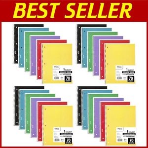 College liniertes Papierpaket, 24 Spiralhefte - Bild 1 von 9