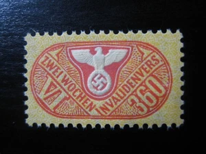 ¡Sello de ingresos TERCER Reich como nuevo MNH seguro de discapacidad VI 360! - Imagen 1 de 1