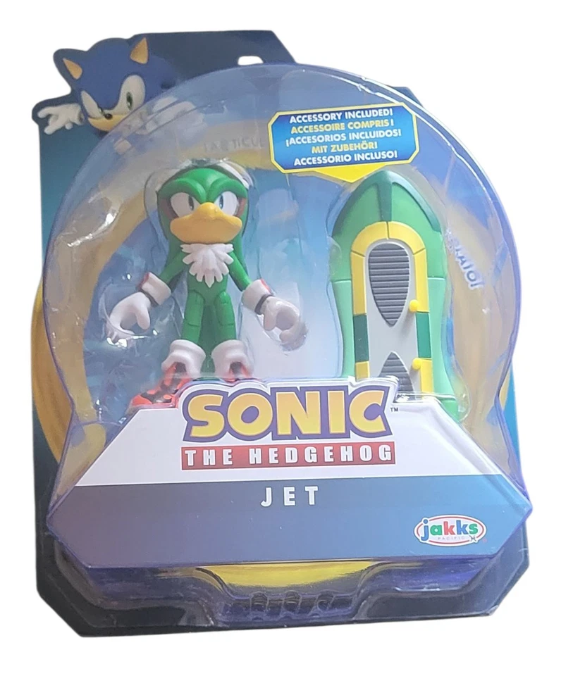Sonic the Hedgehog JET The Hawk+Type-J Board Figura de Jakks Pacific de 4" pulgadas NIB Foto 1 de 1