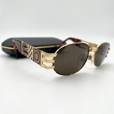 Gafas de sol FENDI Zucca FF Doble F Bloque Cuadros Círculo Logo SL7028 coL 123 Foto 1 de 4