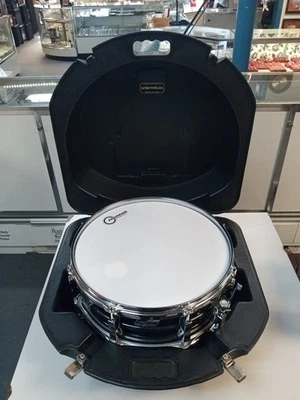 Малый барабан Ludwig 14 дюймов Galaxy Black Sparkle с подставкой СТАРЫЙ ВИНТАЖНЫЙ ЧЕРНЫЙ БЕЛЫЙ БРЕВНО - Изображение 1 из 4