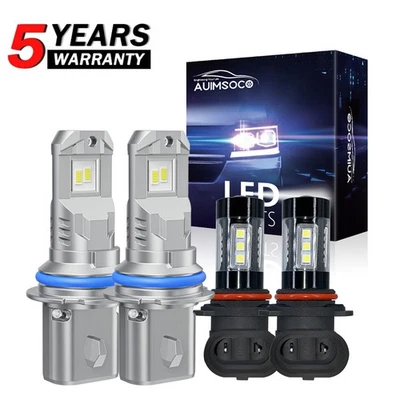For 2001- 2007 Dodge Caravan Chrysler Town & Country LED Headlights Hi/Low Bulbs - Image 1 of 4