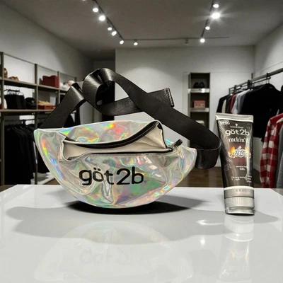 Raro Got2b Riñonera Cintura Festival Bolsa Paquete de Vacaciones y Gel para el Cabello CONJUNTO  Foto 1 de 4