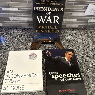 War Climate Lot of3  Book 1th Edition Presidents of War Al Gore Great Speeches - Image 1 of 4