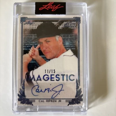 2021 Leaf Cal Ripken Jr Magestic Auto /15 - Image 1 of 2
