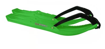 C&A Boondock Extreme BX Skis - Green Snowmobile 77380399 650655 - Image 1 of 4