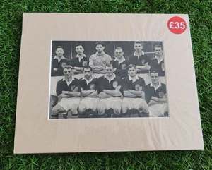 Scotland Bill Fraser 1954 Third Lanark FIRMADO 10" X 8" EXHIBICIÓN AUTÓGRAFO montaje - Imagen 1 de 14