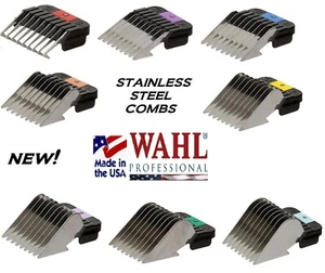 WAHL STAINLESS STEEL Attachment Guard GUIDE Blade COMB*Fit KM2,KM5,KM10 Clipper - Picture 1 of 25